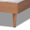 Baxton Studio Rina Mid-Century Ash Walnut Finished Queen Size Wood Bed Frame 159-9814 - alternate 2